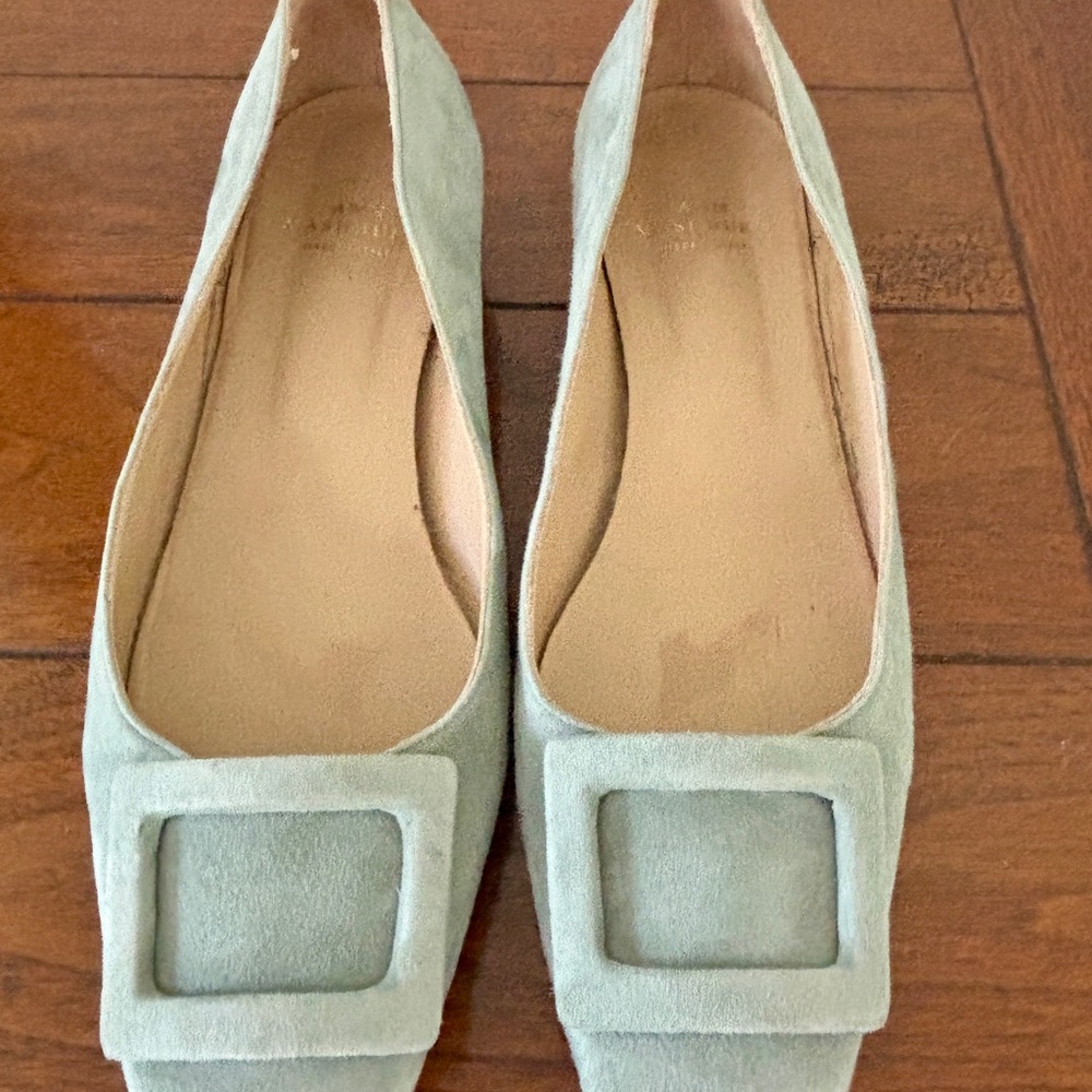 Ann Marshburn Buckle Shoe Suede - Size 36.5